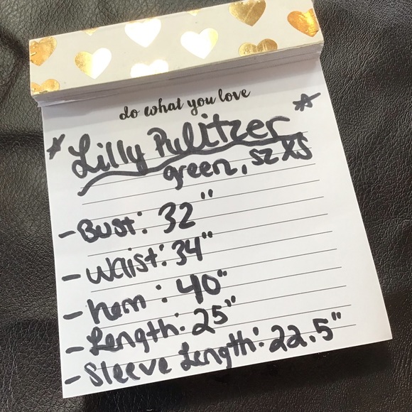 ❌❌SOLD❌❌Lilly Pulitzer Green Casual Top, Sz Xs-S - Picture 8 of 8